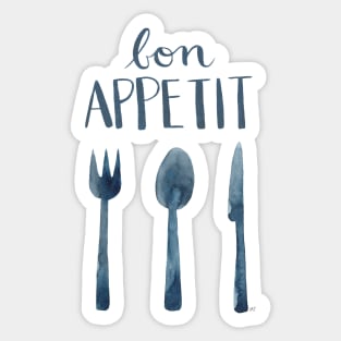 Bon Appetit - Teal Sticker